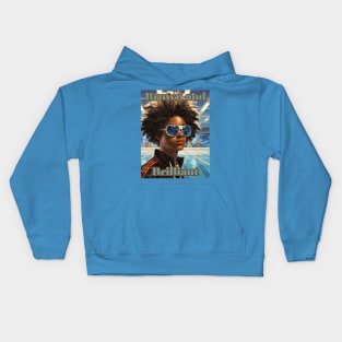 Brown and Brilliant Swimmer Kids Hoodie